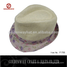 Hot selling colorful fedora hat to decorate